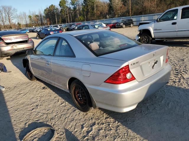 1HGEM22525L055720 - 2005 HONDA CIVIC LX SILVER photo 2