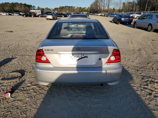 1HGEM22525L055720 - 2005 HONDA CIVIC LX SILVER photo 6