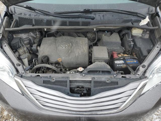 5TDDZ3DC5HS180985 - 2017 TOYOTA SIENNA XLE GRAY photo 12