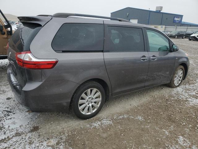5TDDZ3DC5HS180985 - 2017 TOYOTA SIENNA XLE GRAY photo 3