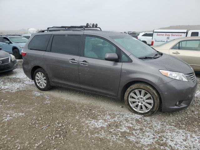 5TDDZ3DC5HS180985 - 2017 TOYOTA SIENNA XLE GRAY photo 4