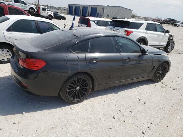 WBA4A5C57FD410280 - 2015 BMW 428 I GRAN COUPE BLACK photo 3