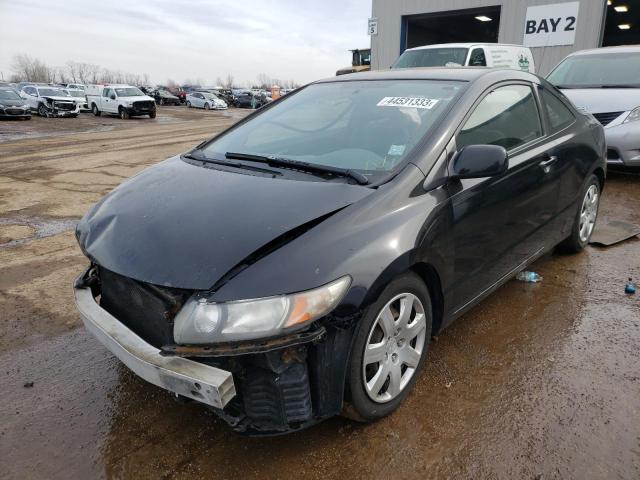 2HGFG1B60BH515593 - 2011 HONDA CIVIC LX BLACK photo 1