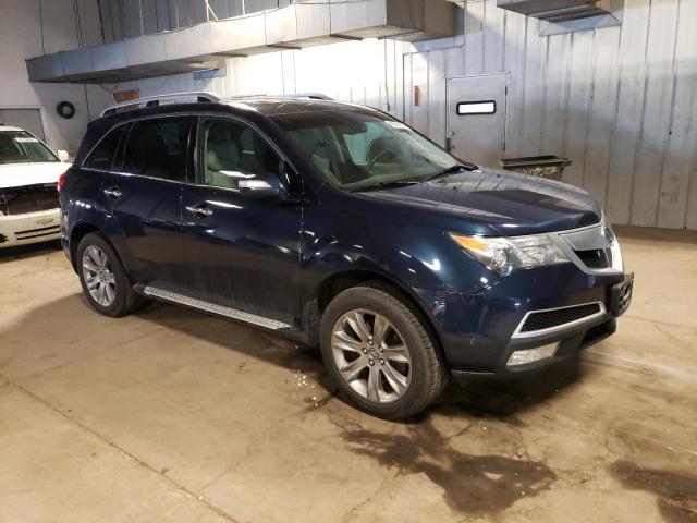 2HNYD2H61CH514140 - 2012 ACURA MDX ADVANCE BLUE photo 4