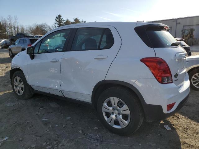 3GNCJKSB0JL159925 - 2018 CHEVROLET TRAX LS WHITE photo 2