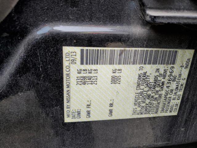 1N4AA5AP6EC436969 - 2014 NISSAN MAXIMA S BLACK photo 12