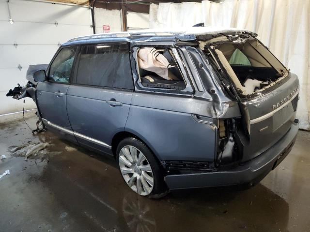 SALGV5RE3KA542680 - 2019 LAND ROVER RANGE ROVE AUTOBIOGRAPHY BLUE photo 2