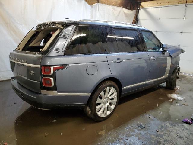 SALGV5RE3KA542680 - 2019 LAND ROVER RANGE ROVE AUTOBIOGRAPHY BLUE photo 3