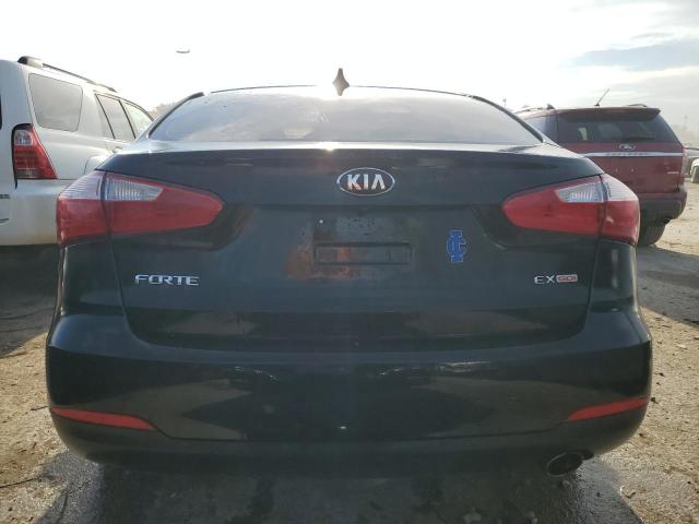 KNAFX4A80E5088797 - 2014 KIA FORTE EX BLACK photo 6