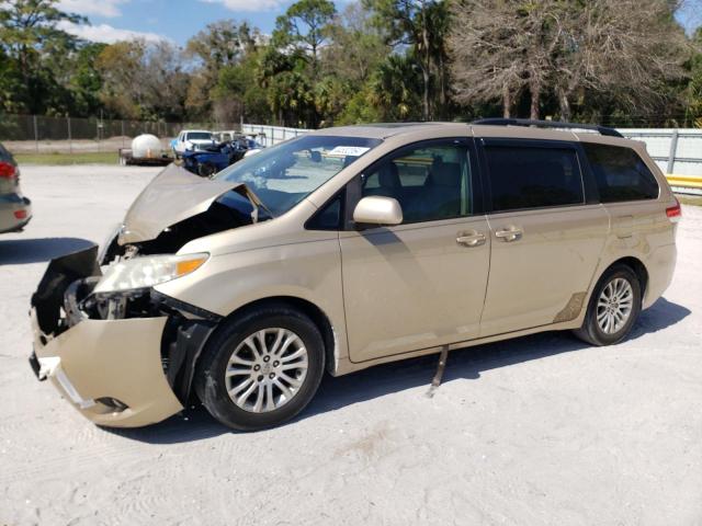 5TDYK3DC7BS109767 - 2011 TOYOTA SIENNA XLE GOLD photo 1