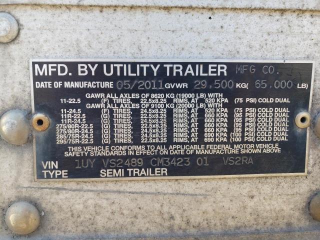 1UYVS2489CM342301 - 2012 UTILITY REEFER WHITE photo 10