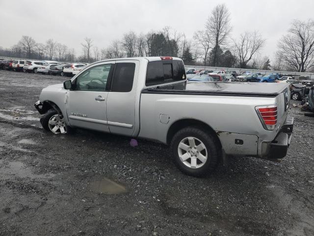 1N6AA06B96N544550 - 2006 NISSAN TITAN XE SILVER photo 2