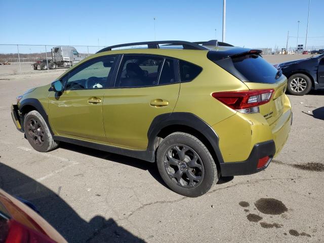 JF2GTHSCXMH264363 - 2021 SUBARU CROSSTREK SPORT YELLOW photo 2