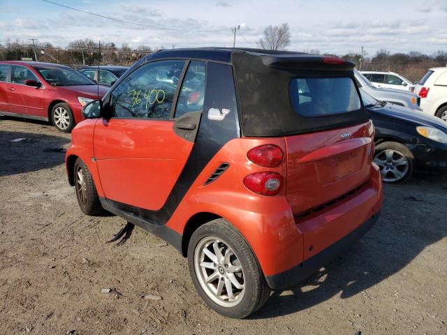WMEEK31X28K154269 - 2008 SMART FORTWO PASSION RED photo 2