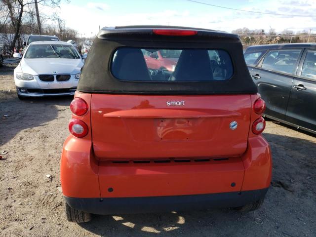 WMEEK31X28K154269 - 2008 SMART FORTWO PASSION RED photo 6