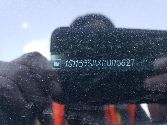 1G11B5SA8GU113627 - 2016 CHEVROLET MALIBU LIM LS BLACK photo 12