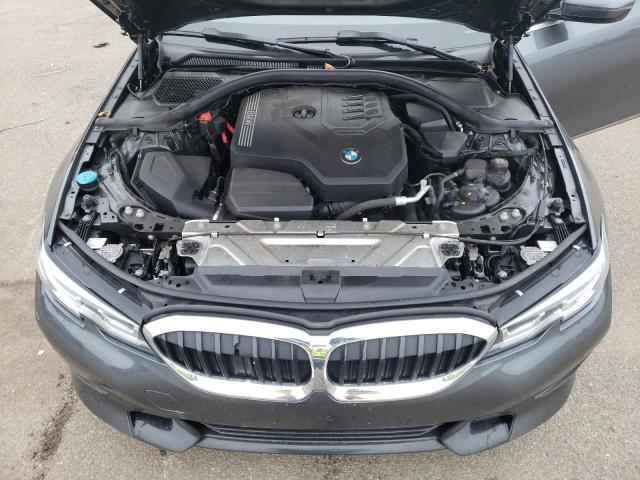 3MW5R7J08M8C11734 - 2021 BMW 330XI GRAY photo 11