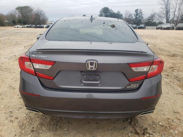 1HGCV2F34JA001130 - 2018 HONDA ACCORD SPORT GRAY photo 6