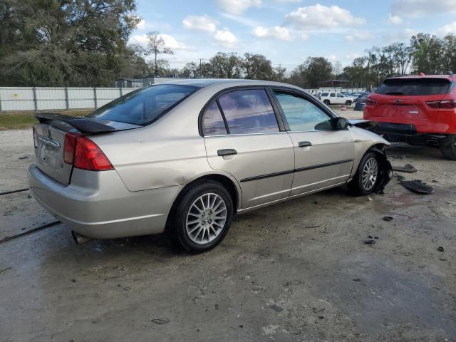 2HGES16531H592209 - 2001 HONDA CIVIC LX BEIGE photo 3