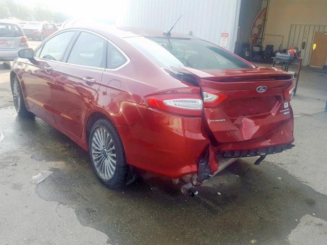 3FA6P0D99DR124889 - 2013 FORD FUSION TITANIUM  photo 3