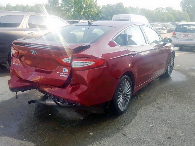 3FA6P0D99DR124889 - 2013 FORD FUSION TITANIUM  photo 4