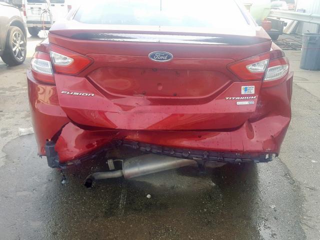 3FA6P0D99DR124889 - 2013 FORD FUSION TITANIUM  photo 9