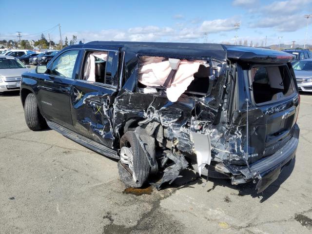 1GNSCJKC6FR562686 - 2015 CHEVROLET SUBURBAN C1500 LT BLACK photo 2