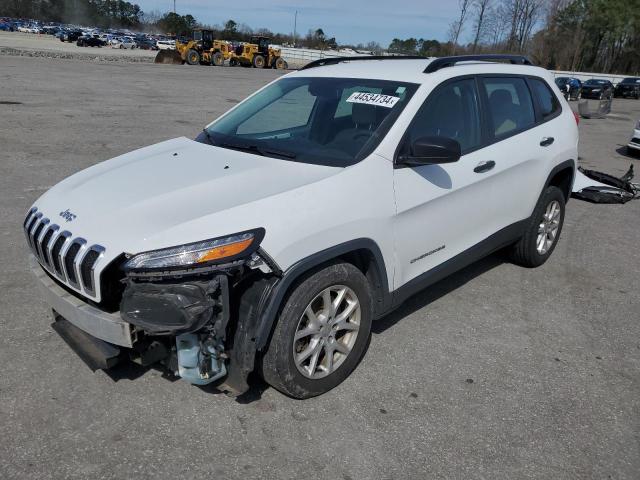 1C4PJLAB9FW760768 - 2015 JEEP CHEROKEE SPORT WHITE photo 1