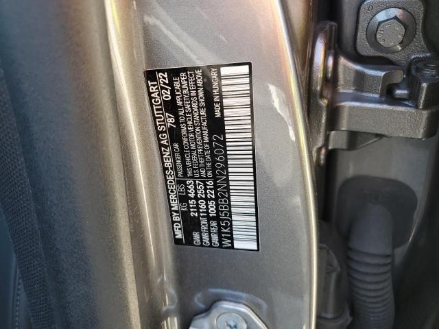 W1K5J5BB2NN296072 - 2022 MERCEDES-BENZ CLA AMG 35 4MATIC GRAY photo 12