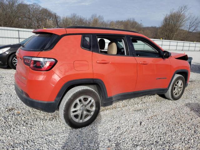 3C4NJCAB8JT286169 - 2018 JEEP COMPASS SPORT ORANGE photo 3