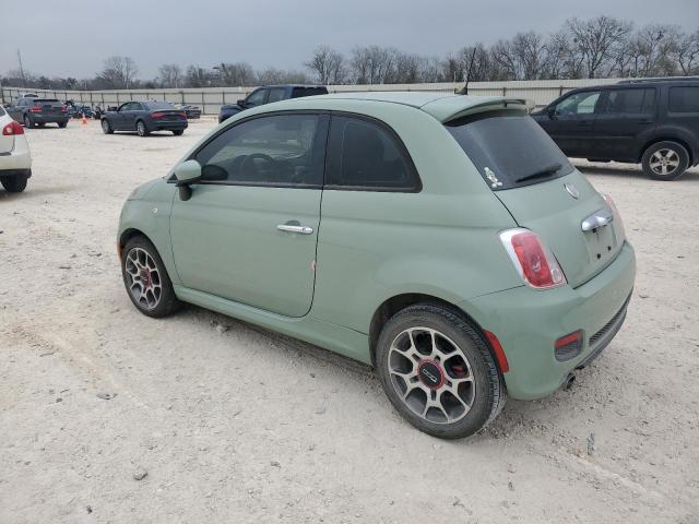 3C3CFFBR2CT287542 - 2012 FIAT 500 SPORT GREEN photo 2