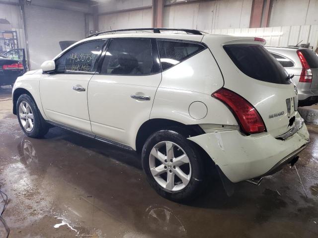 JN8AZ08W67W656217 - 2007 NISSAN MURANO SL WHITE photo 2