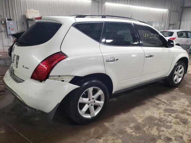 JN8AZ08W67W656217 - 2007 NISSAN MURANO SL WHITE photo 3