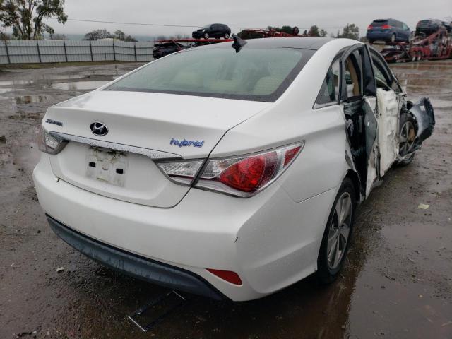 KMHEC4A47CA058347 - 2012 HYUNDAI SONATA HYBRID WHITE photo 3