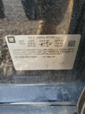 1G11C5SL7EF270498 - 2014 CHEVROLET MALIBU 1LT BLACK photo 13