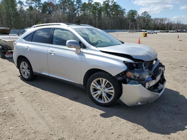 JTJZB1BA4A2402989 - 2010 LEXUS RX 450 SILVER photo 4