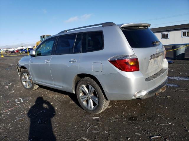 JTEES43A992150908 - 2009 TOYOTA HIGHLANDER SPORT SILVER photo 2