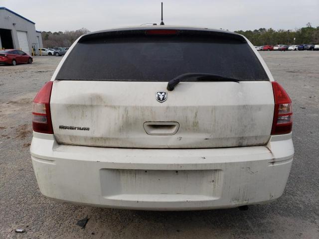 2D4FV47T58H148271 - 2008 DODGE MAGNUM WHITE photo 6