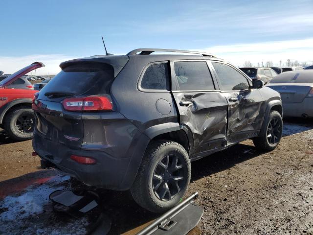 1C4PJMBSXHW597474 - 2017 JEEP CHEROKEE TRAILHAWK BLACK photo 3