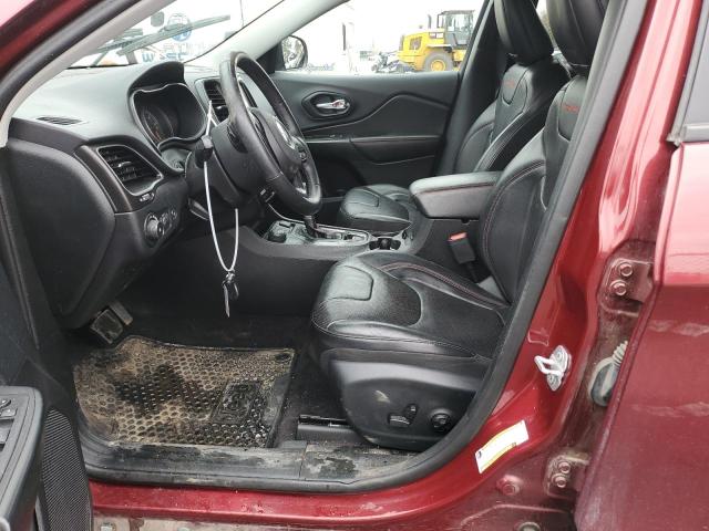 1C4PJMBX5KD142188 - 2019 JEEP CHEROKEE TRAILHAWK Bordo foto 7