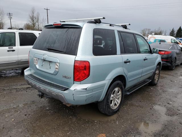 2HKYF18543H559825 - 2003 HONDA PILOT EXL TEAL photo 3