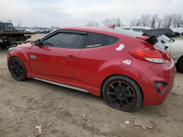 KMHTC6AE0EU183669 - 2014 HYUNDAI VELOSTER TURBO RED photo 2