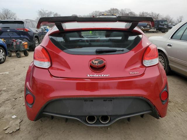 KMHTC6AE0EU183669 - 2014 HYUNDAI VELOSTER TURBO RED photo 6