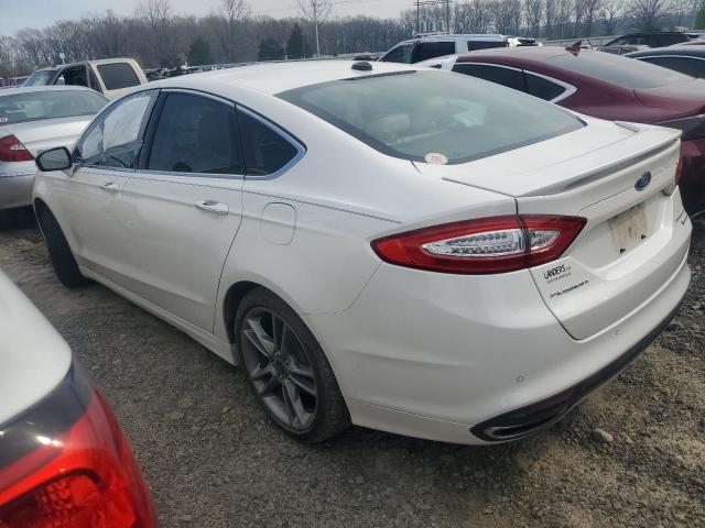 3FA6P0K99ER363475 - 2014 FORD FUSION TITANIUM WHITE photo 2