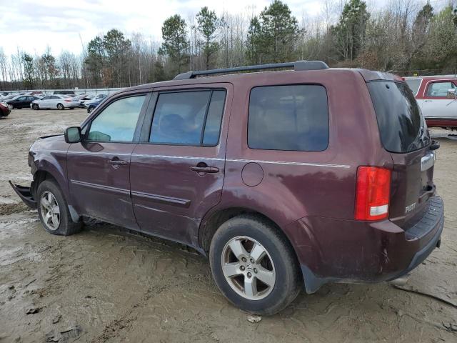 5FNYF4H45AB020246 - 2010 HONDA PILOT EX BURGUNDY photo 2