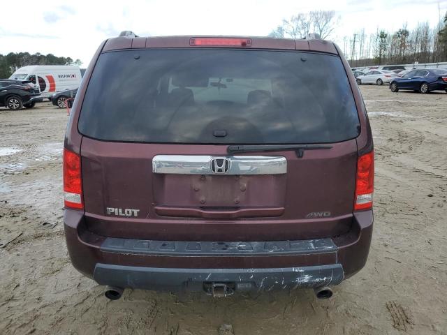 5FNYF4H45AB020246 - 2010 HONDA PILOT EX BURGUNDY photo 6