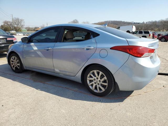 KMHDH4AE3CU404270 - 2012 HYUNDAI ELANTRA GLS BLUE photo 2