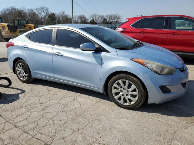 KMHDH4AE3CU404270 - 2012 HYUNDAI ELANTRA GLS BLUE photo 4