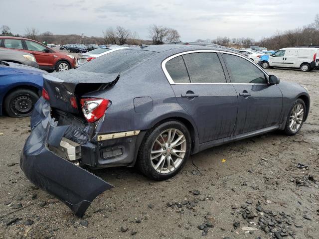 JNKBV61F18M277162 - 2008 INFINITI G35 BLUE photo 3