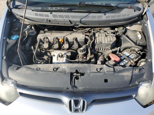 2HGFG12668H567741 - 2008 HONDA CIVIC LX SILVER photo 11